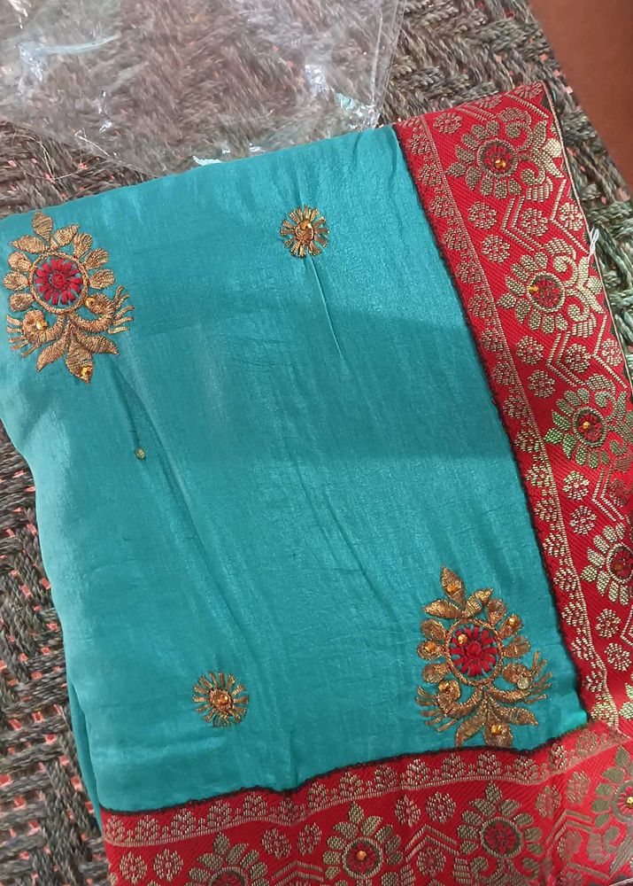 Elegant Embroidered Saree