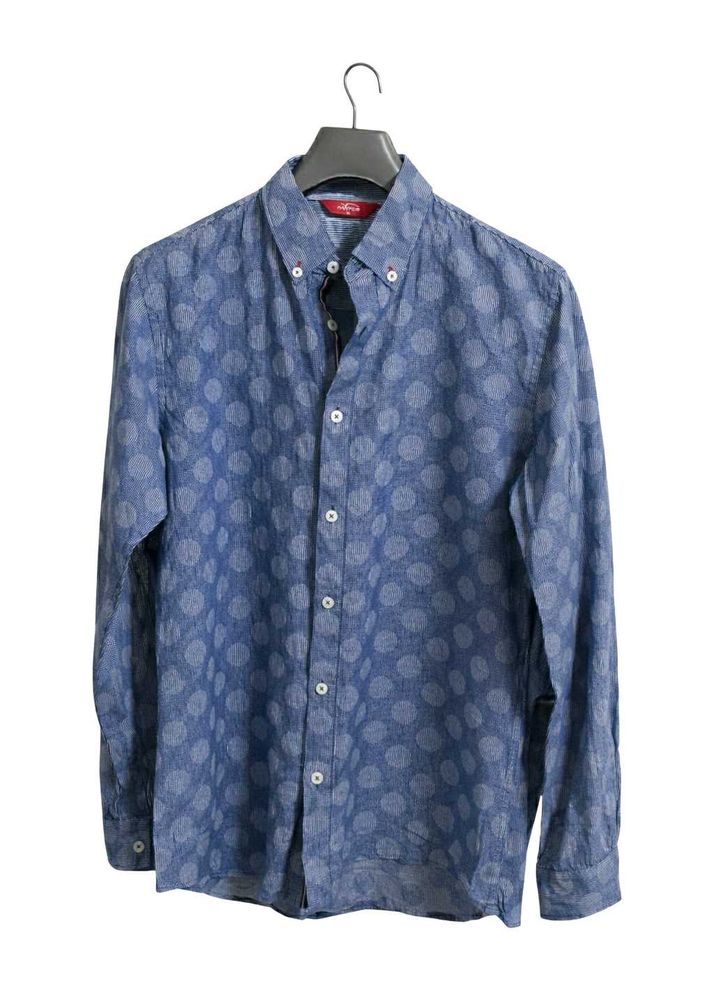 Stylish Blue Patterned Shirt