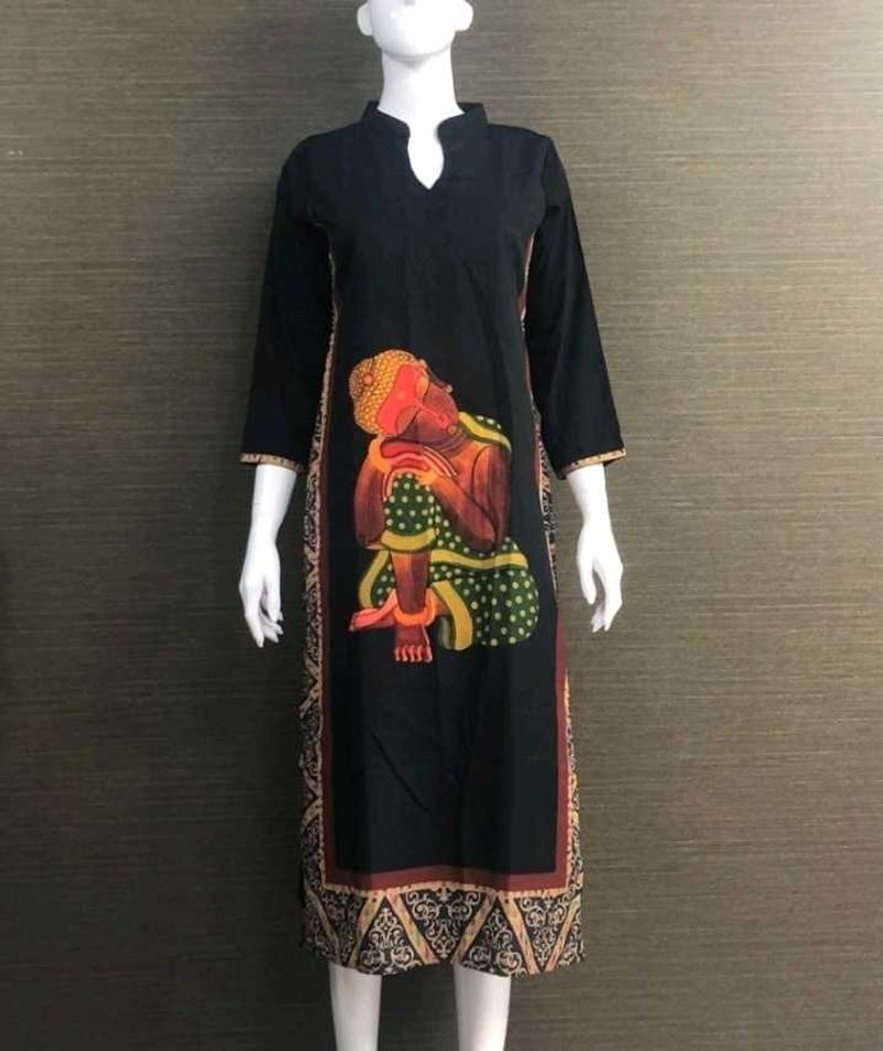 DIGITAL PRINTED CREPE KURTA🆕