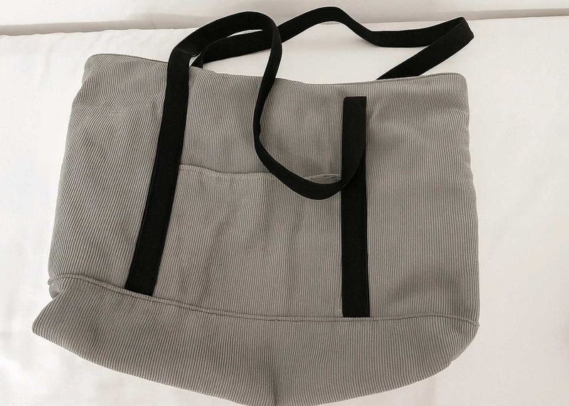 Large Corduroy Velvet Tote Bag From Singapore