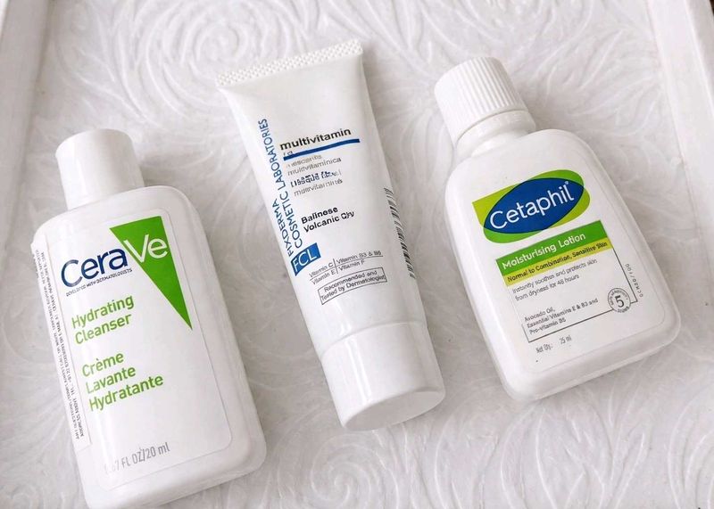 Skincare Bundle: CeraVe, Cetaphil &amp; More combo of