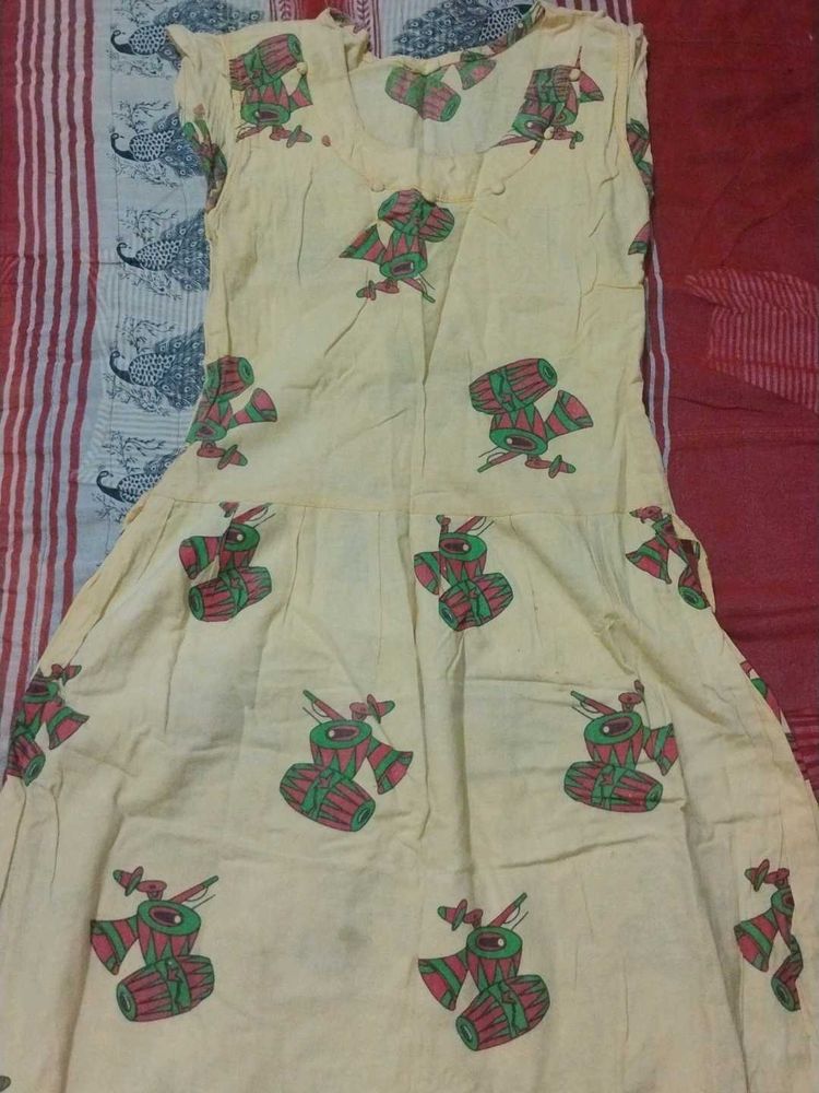 Vintage Style Printed Dress