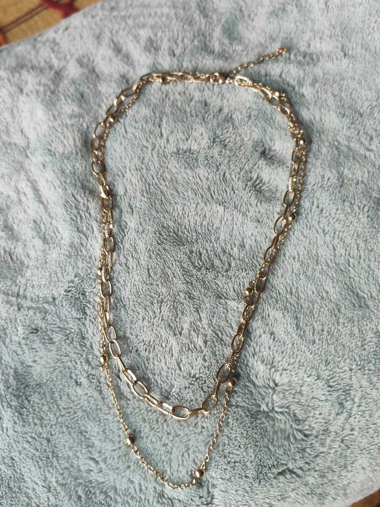 Layered Gold Chain Necklace