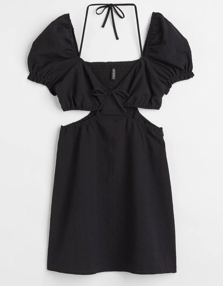 Black Cutout Mini Dress