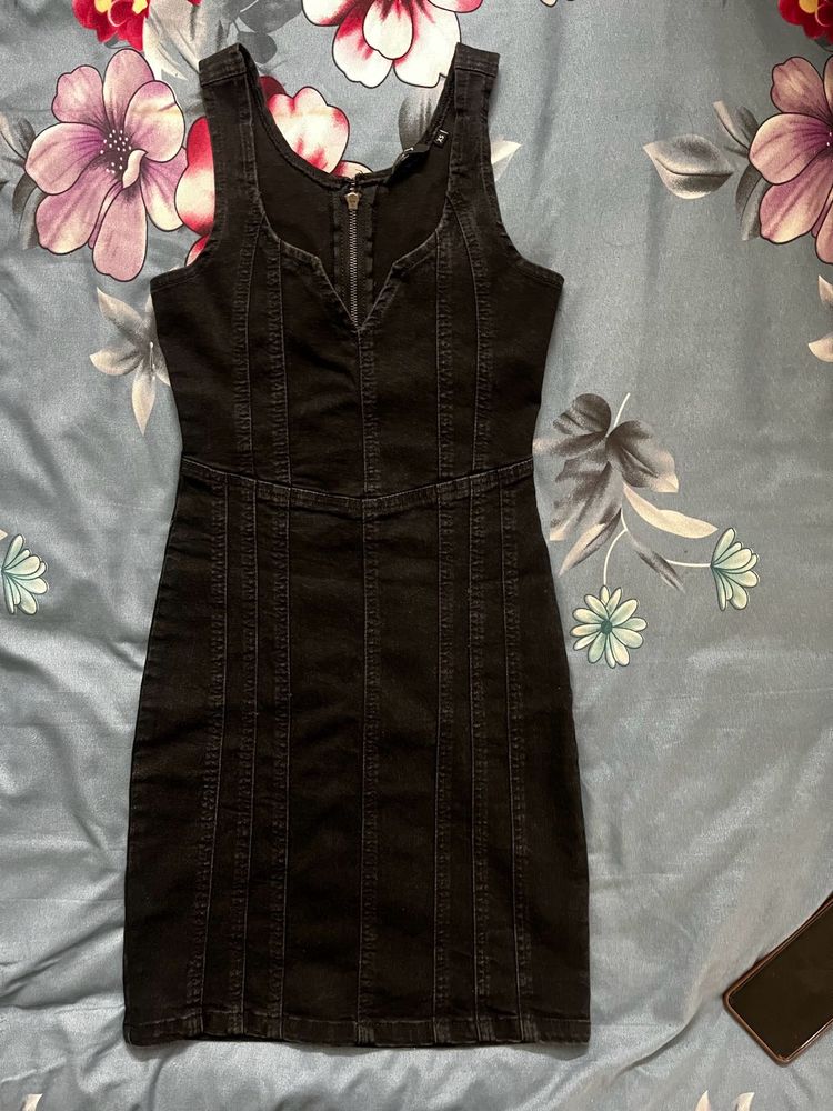 Black Denim Dress