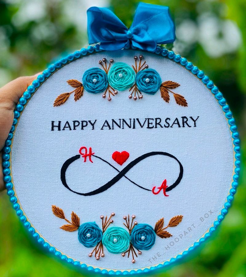 Anniversary Hoop Art