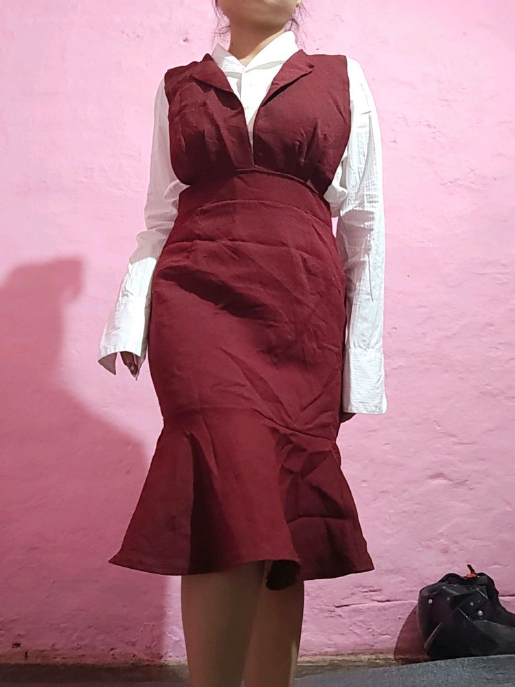 Maroon Dress