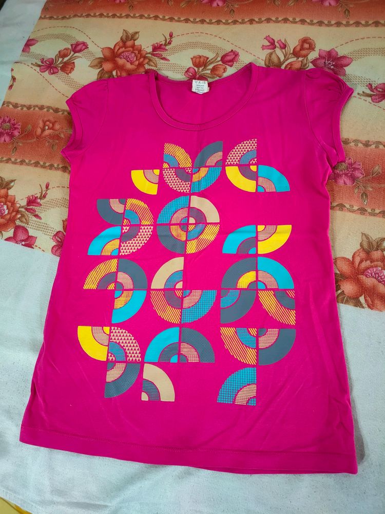 Pink Cotton Women&#39;s Top