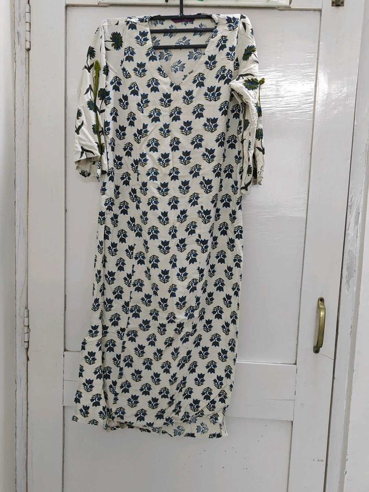 Floral Print Kurta - Libas