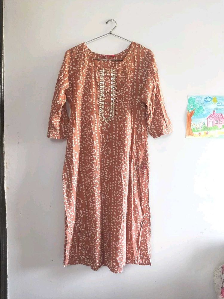 Elegant Printed Cotton Kurta