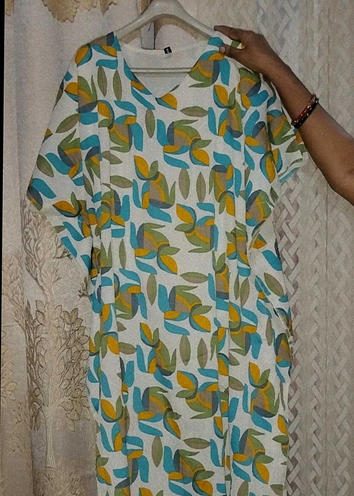 PATTERNED KAFTAN