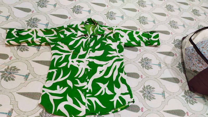 Green Floral Print co-ord set