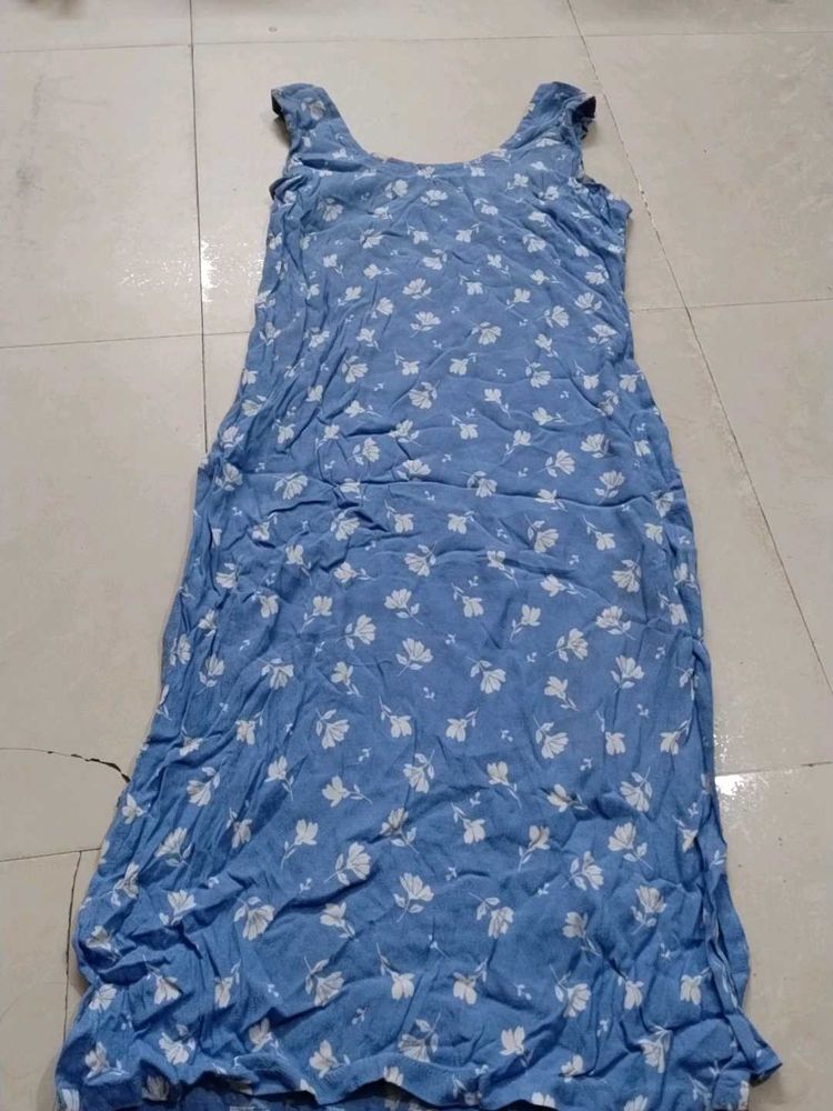 Blue Floral Dress