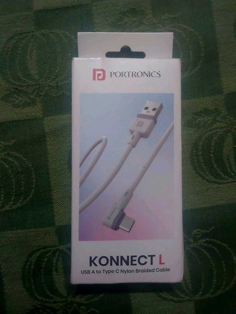 Portronics Konnect L USB-A to Type-C Cable