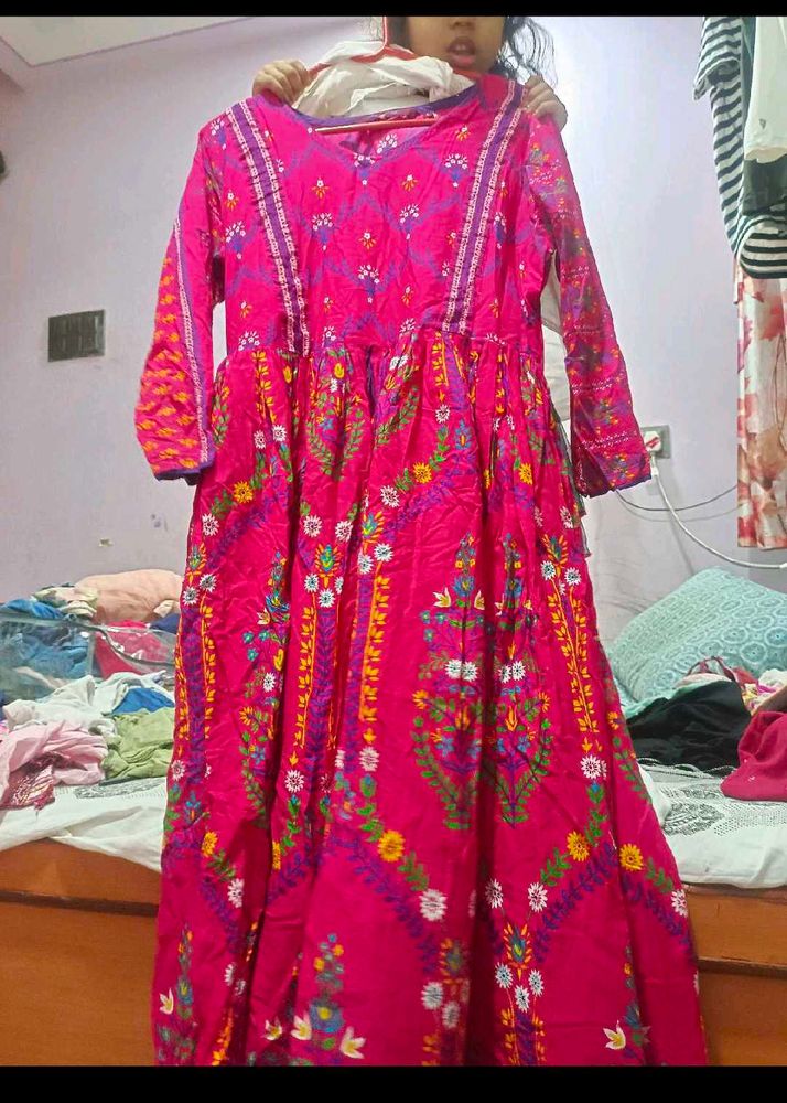 sangria Gown in 360 rs Cash If U Buy