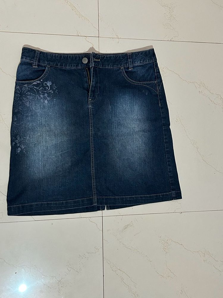 bossini Denim Mini Skirt