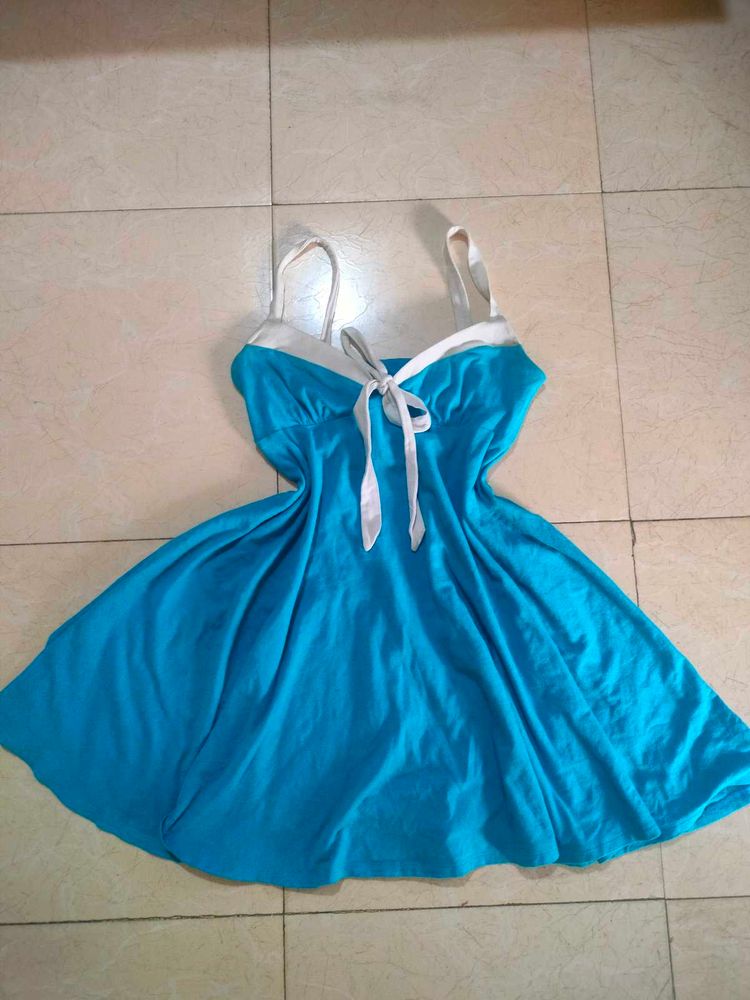 Victoria Secret Blue Summer Dress ⛱️☀️🥤🍒🏖️🍷