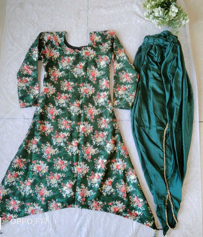 Green Dhoti Kurta Set