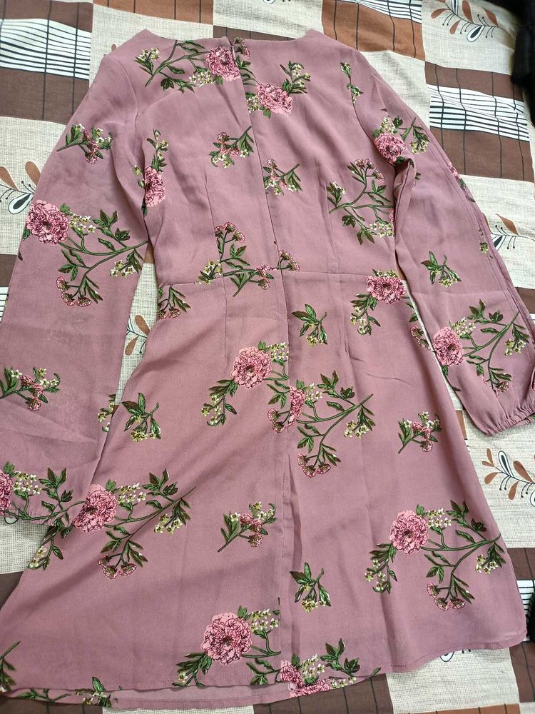A Floral Print Dress