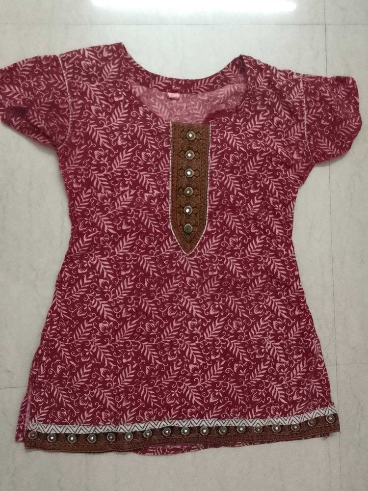 Printed short Kurta