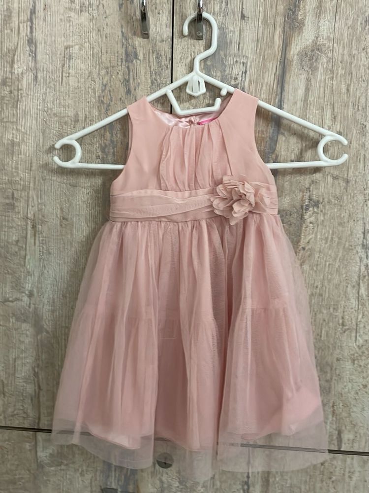 Pink Tulle Flower Girl Dress