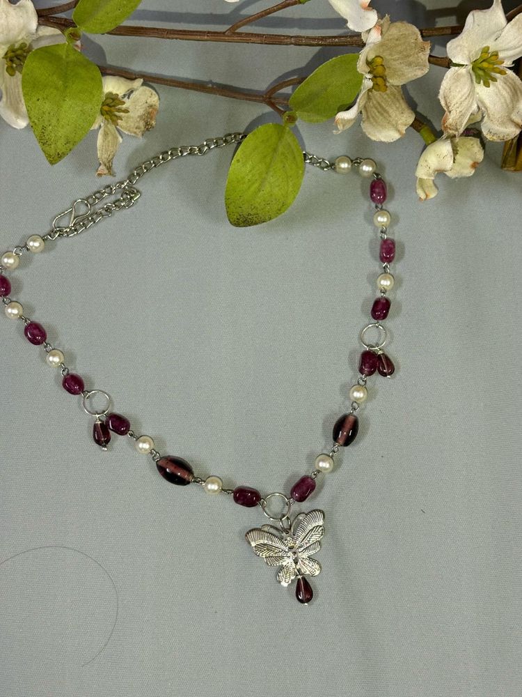 butterfly charm necklace