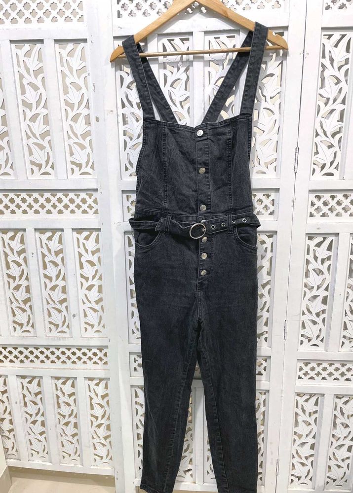 Charcoal Denim Dungaree ()