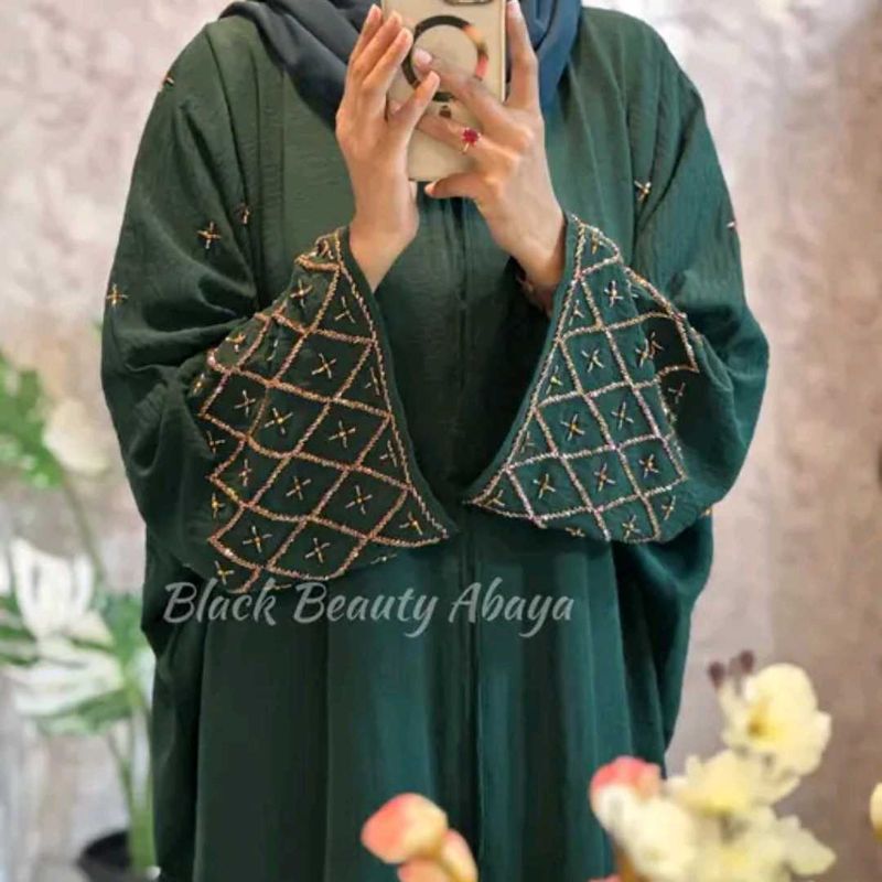 Dubai Hand Work Abaya Burkha Hijab Girls Duppata