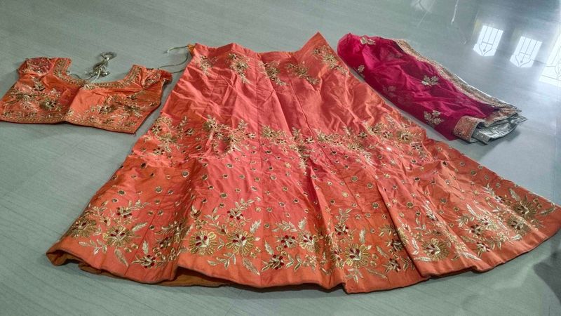 Elegant Embroidered Lehenga Choli Set