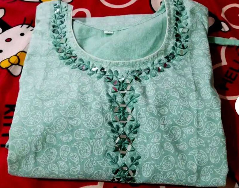 Kurta set Beautiful Neck Work