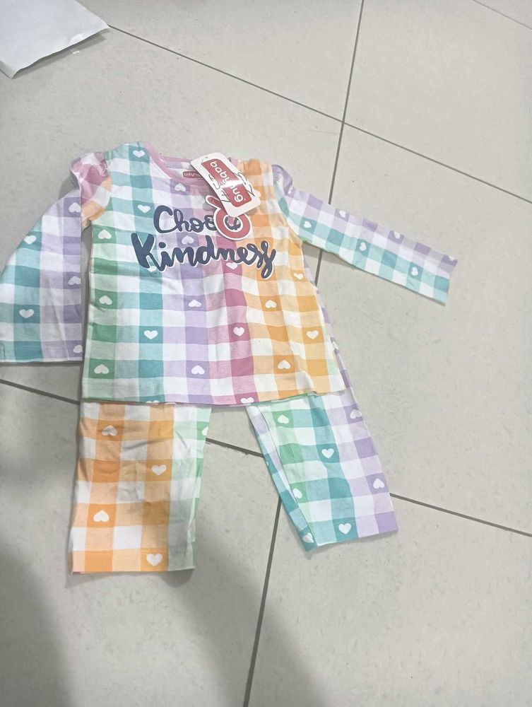 Babyhug Pajama Set - Choose Kindness
