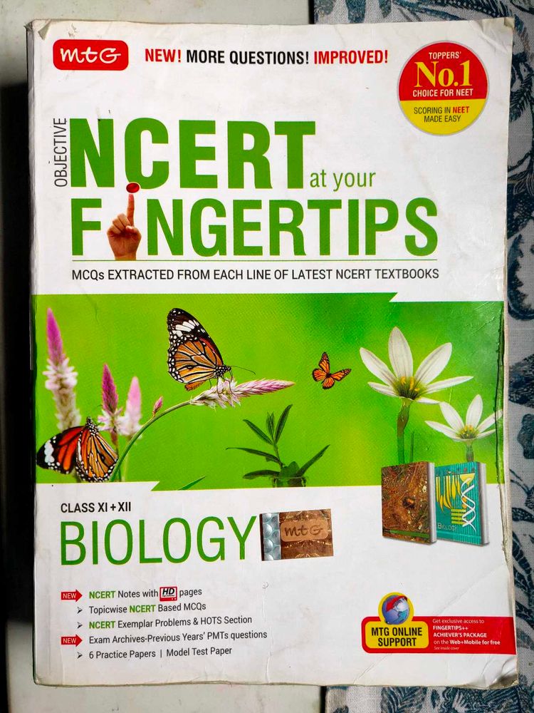 MTG Ncert Fingertips Book For Neet Preparation