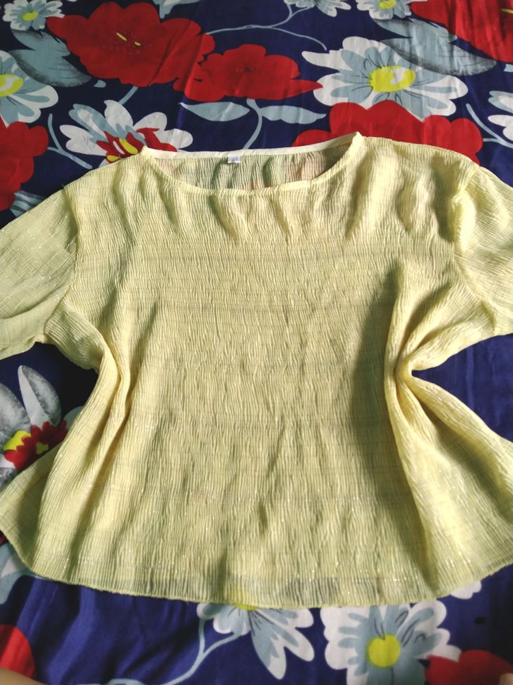 Yellow Stretchable Top