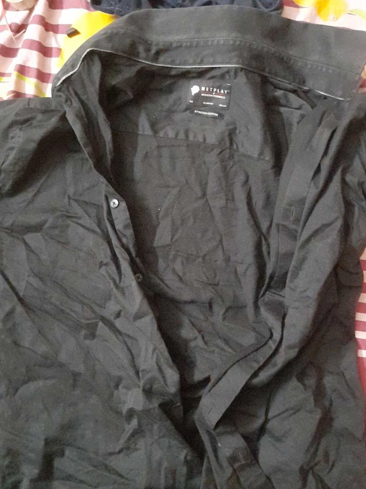 Men's Black Casual Shirt