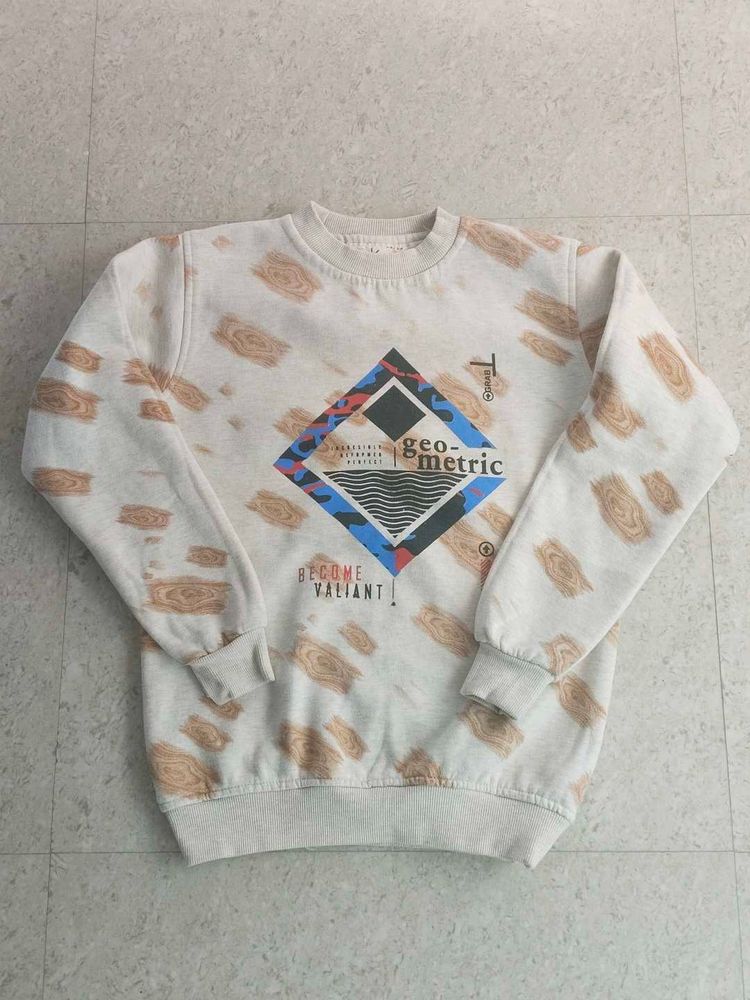 Geometric Graphic Sweatshirt🫶🏻