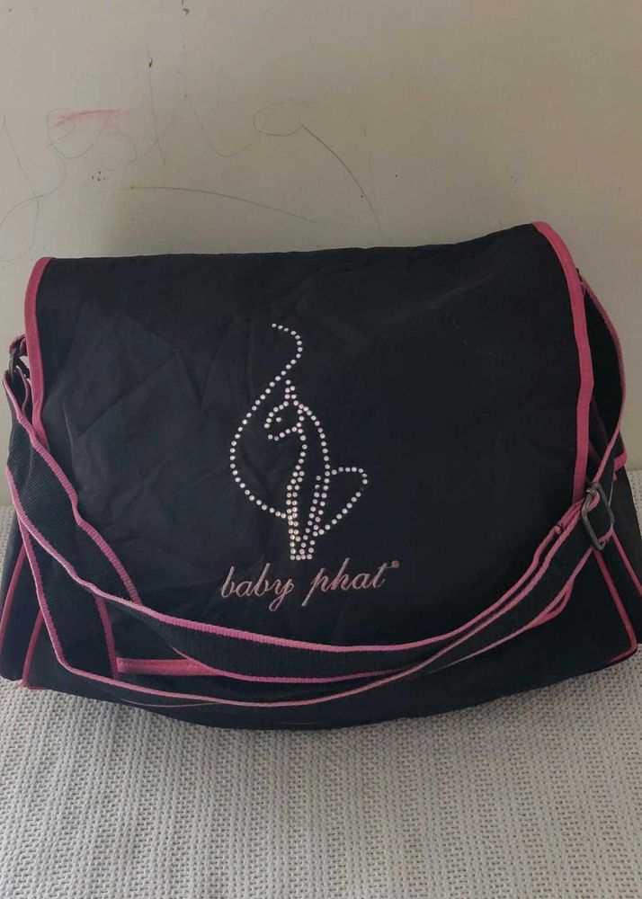 Baby Phat Black &amp; Pink Shoulder Bag