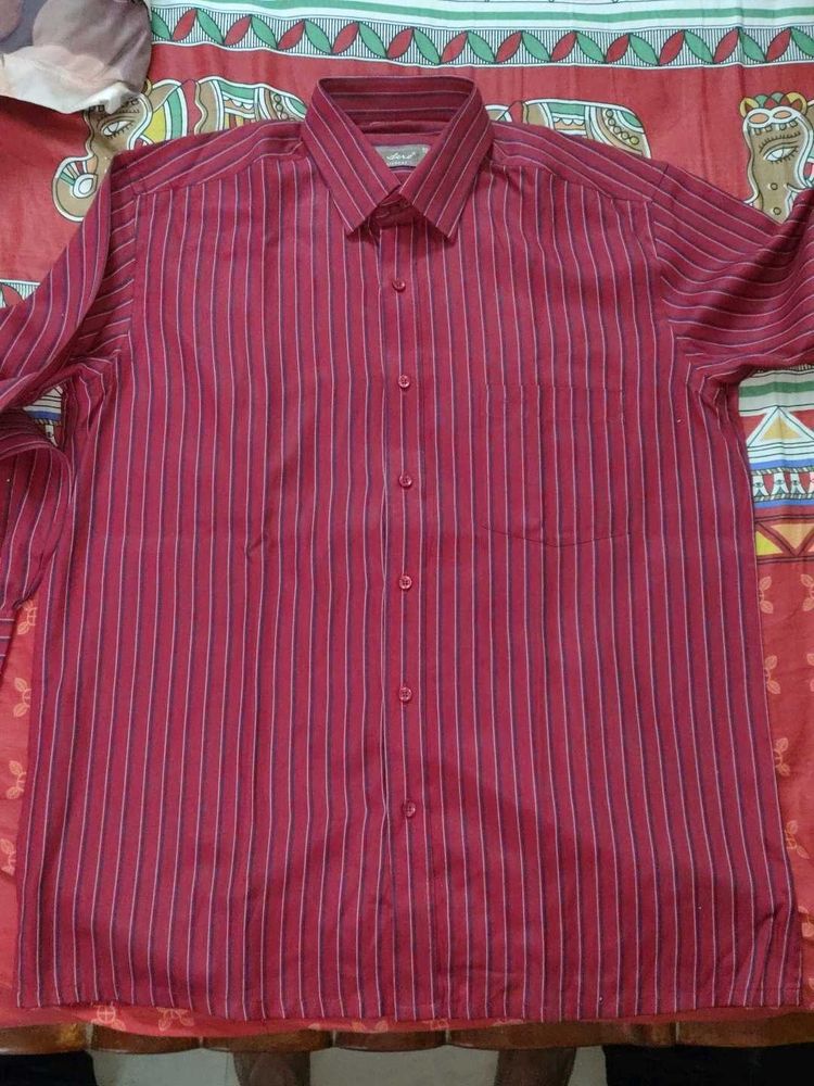 Striped Button-Down Shirt