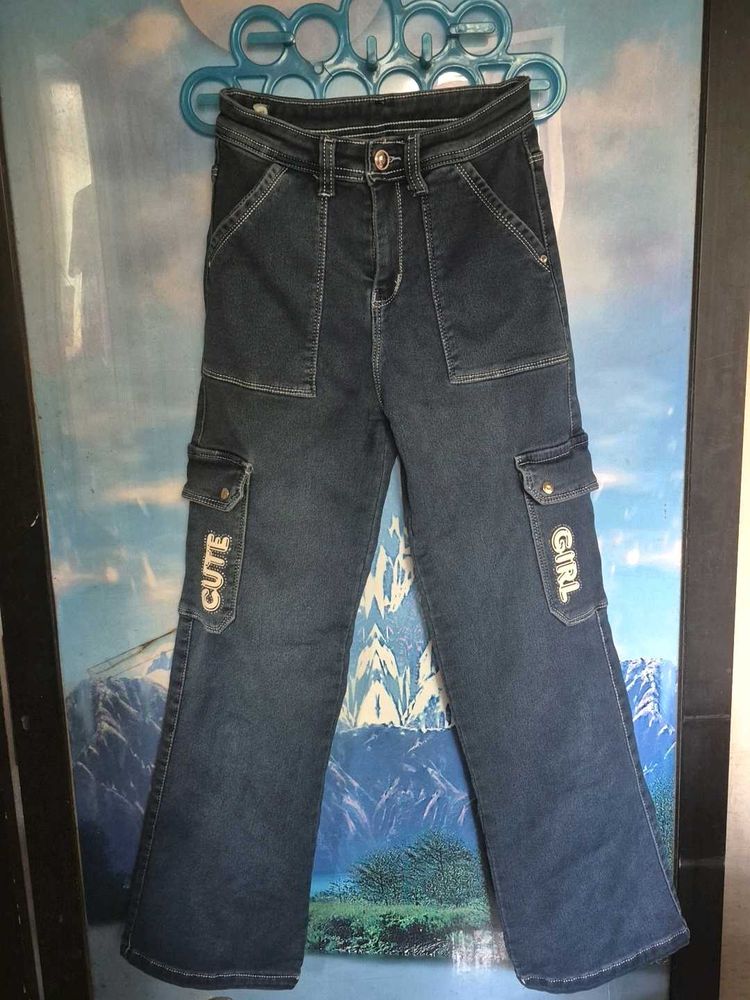 Cute Girl Denim Jeans
