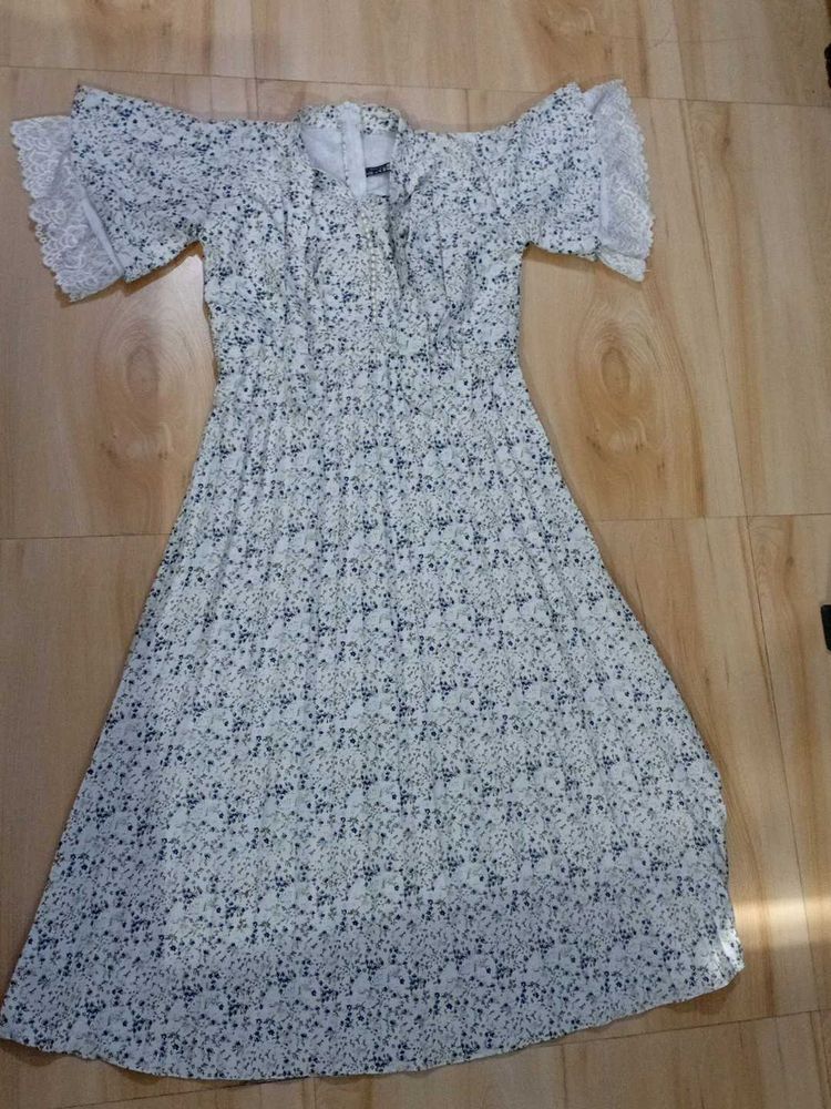 Floral Knee Length Dress