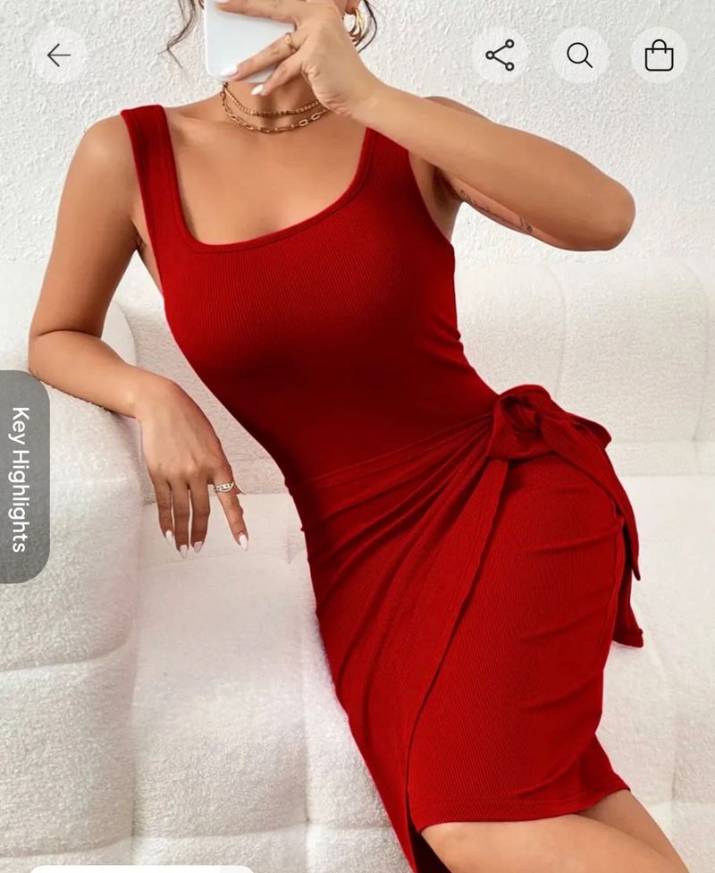 Chic Red Bodycon Dress