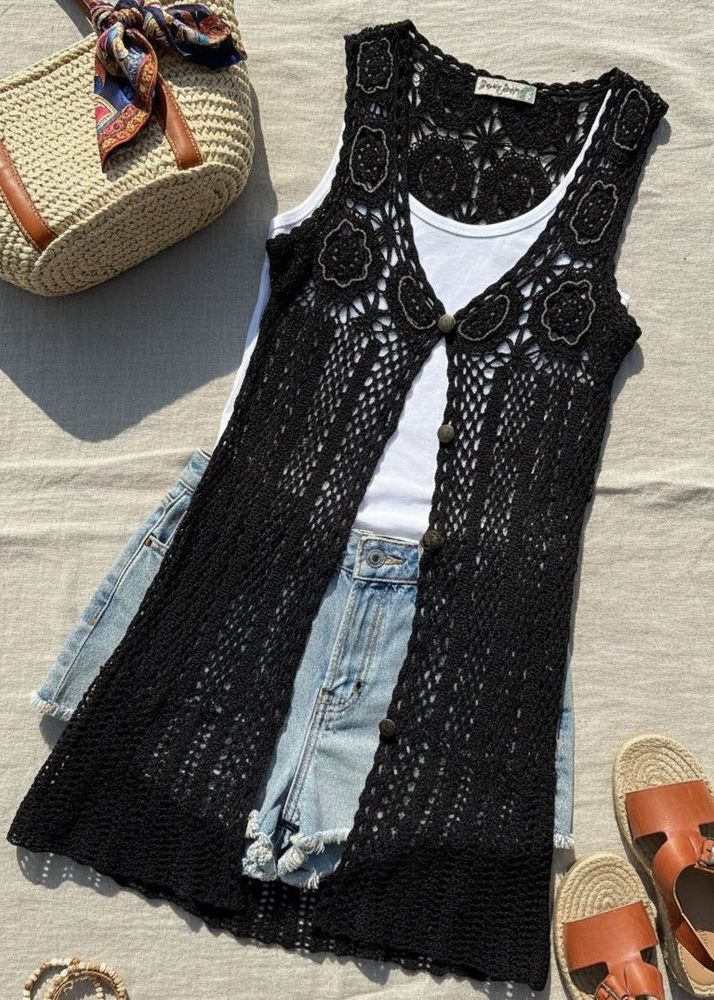 Crochet Vest - Boho Chic
