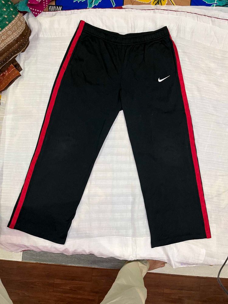 Nike Track Pants with Red Stripe