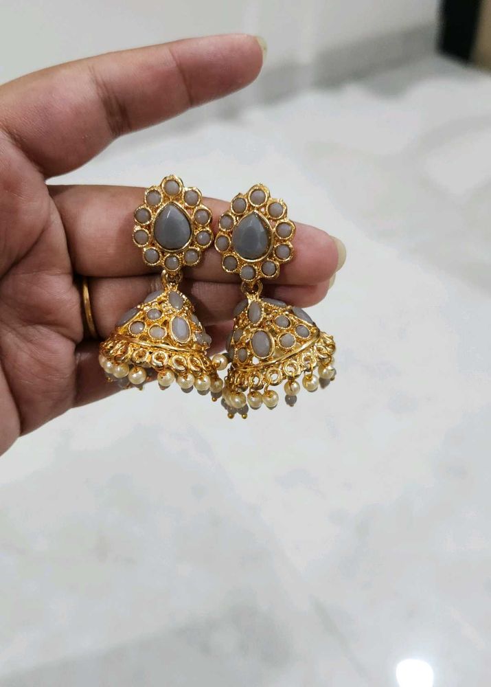 Gold Plated Jhumka Earings
