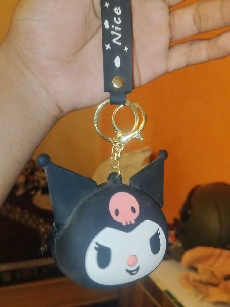 Kuromi Coin Purse Keychain