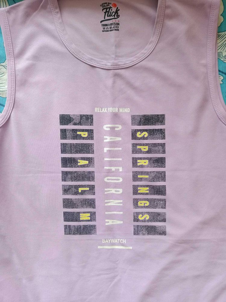 Flick Lavender Graphic Tank Top