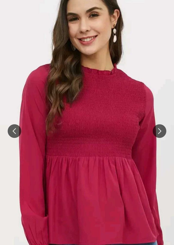 Elegant Smocked Top