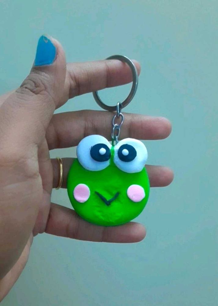Clay Art Keychain 🎨 🔑