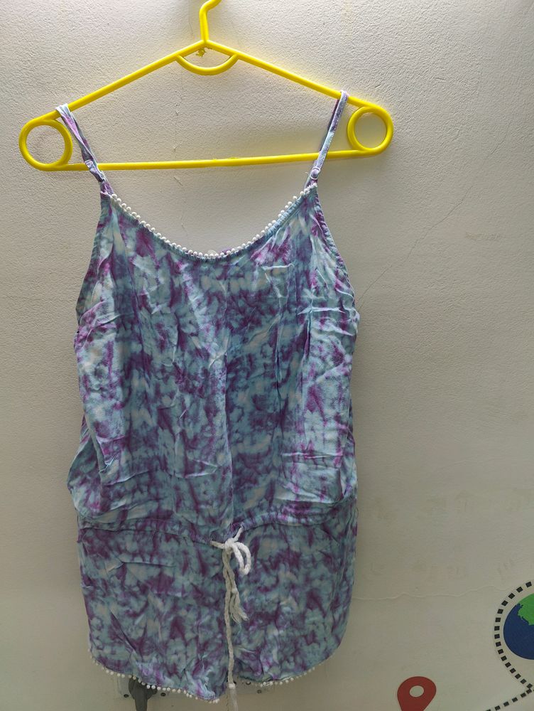 Tie N Dye Short Jumpsuit