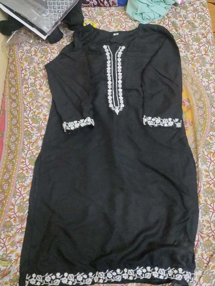 Black Daily Wear Kurtha