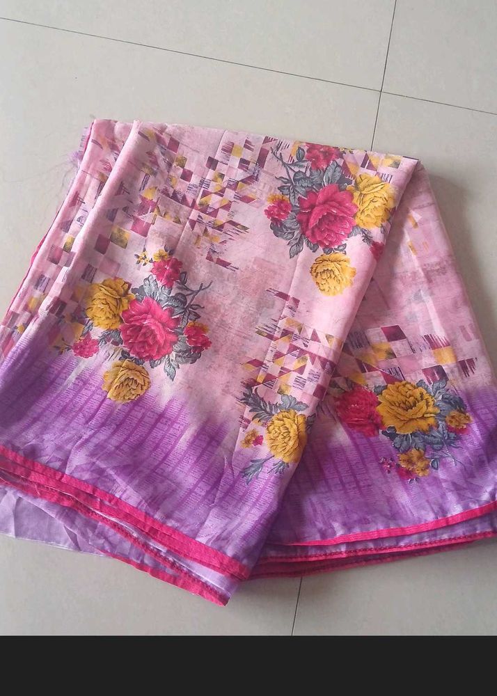 Floral Print Saree